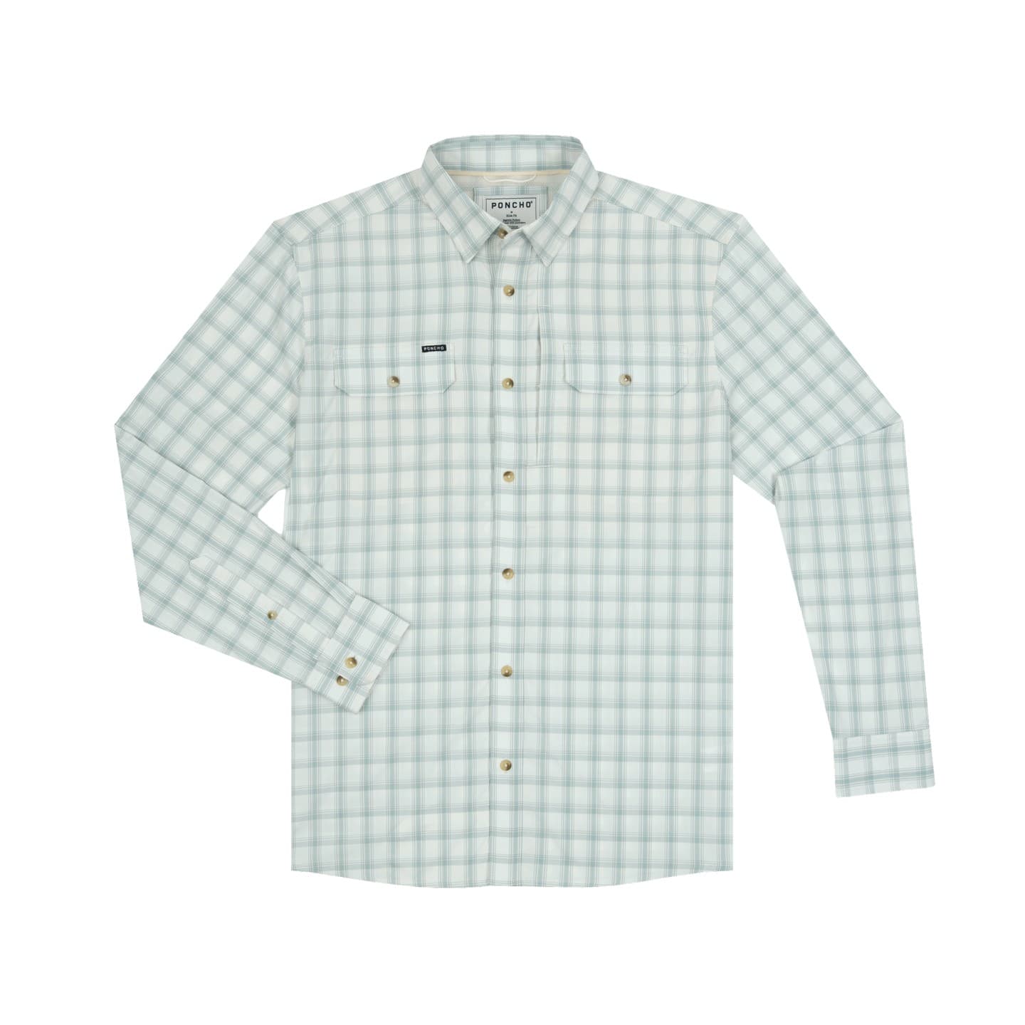 Grey and Dusty Green Plaid