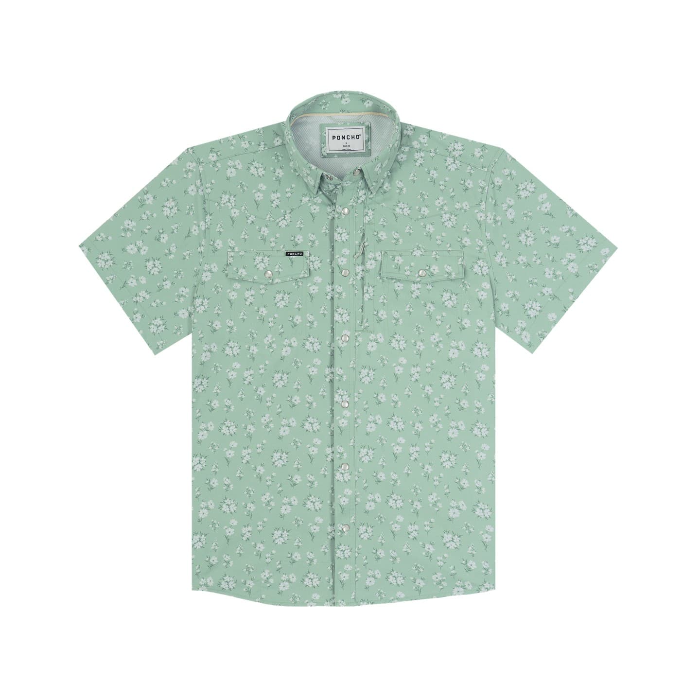 Green Daisy Floral Print