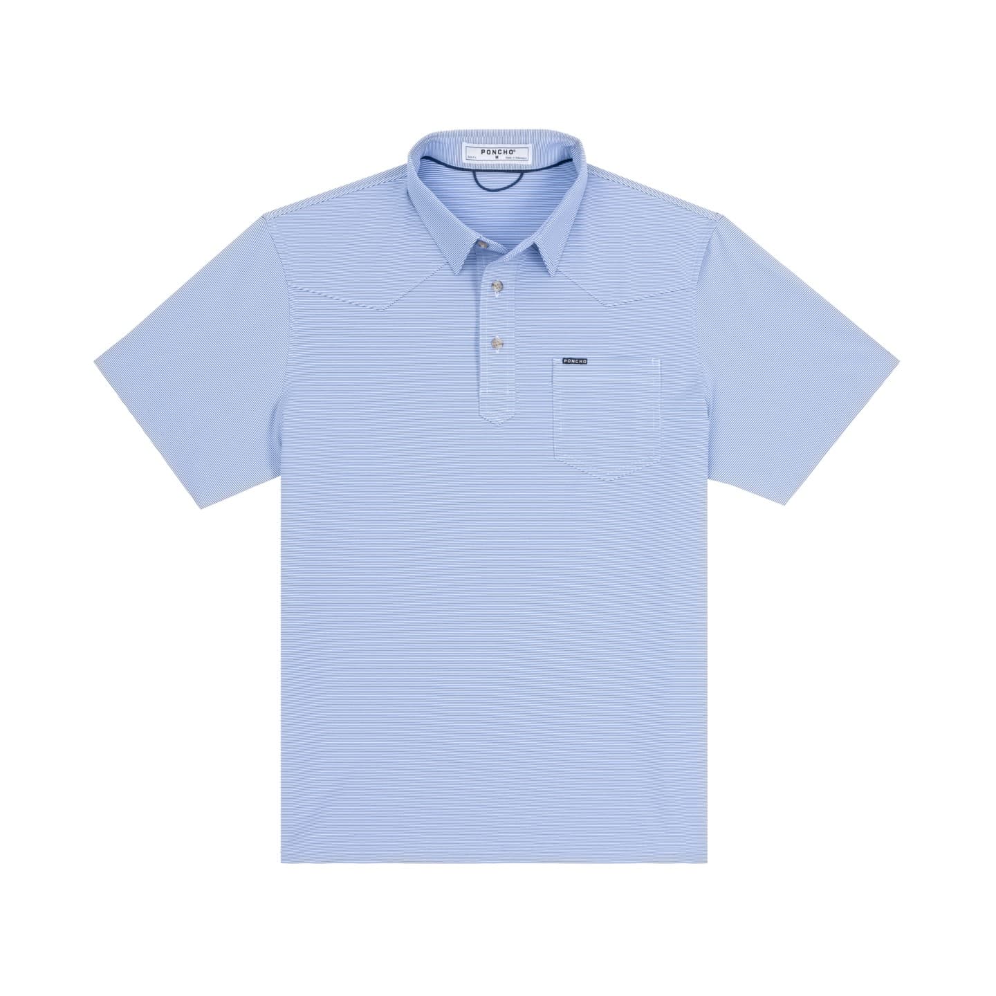 True Blue and White Stripe