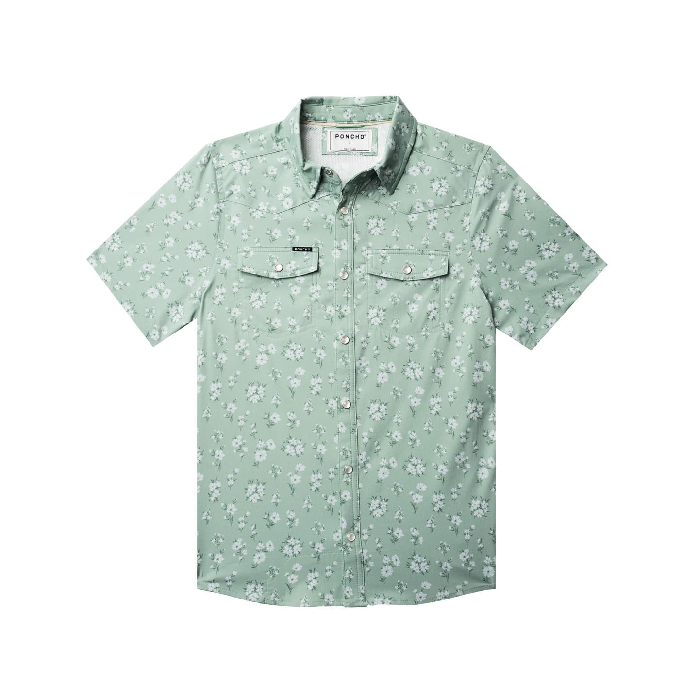 Green Daisy Floral Print