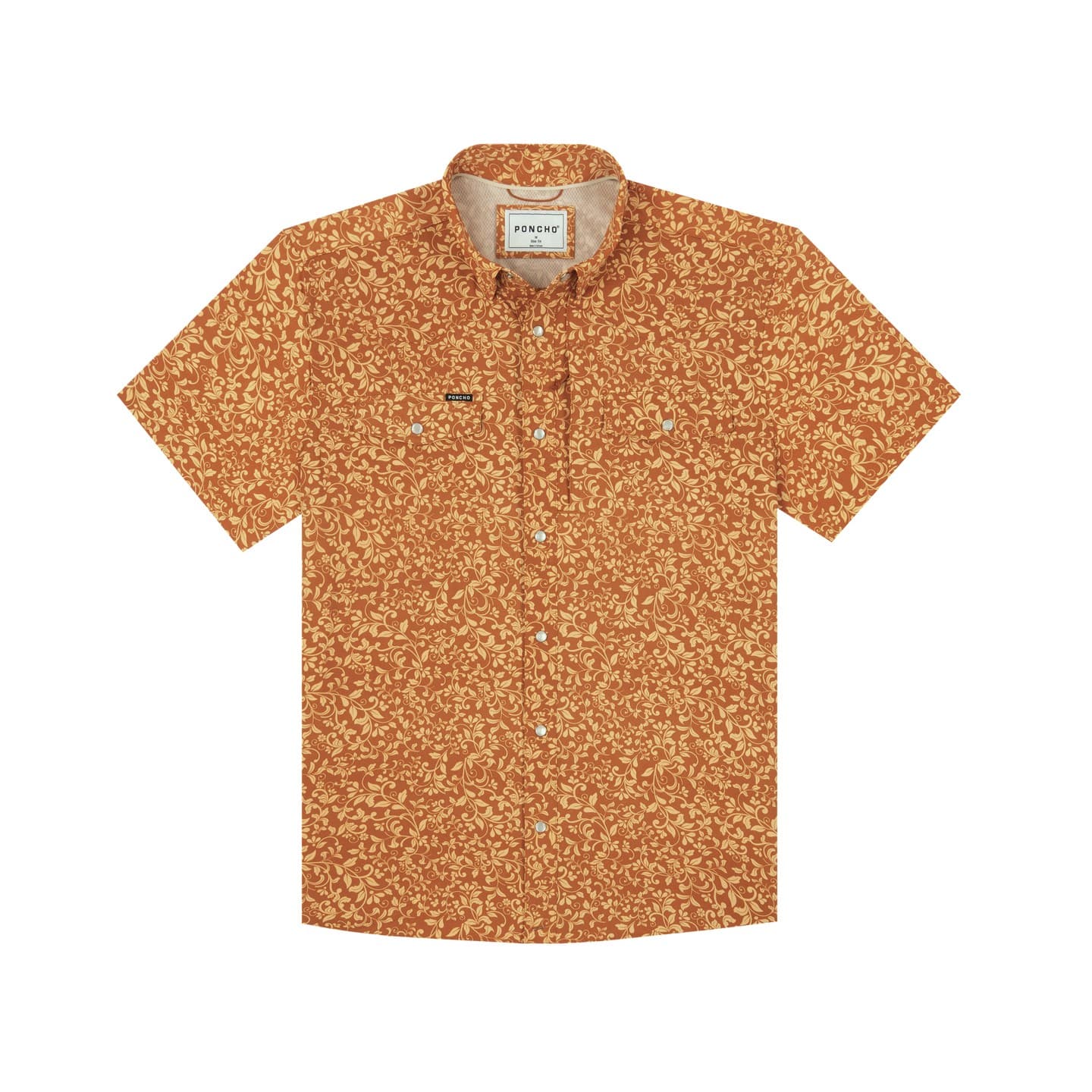 Burnt Orange Floral Print