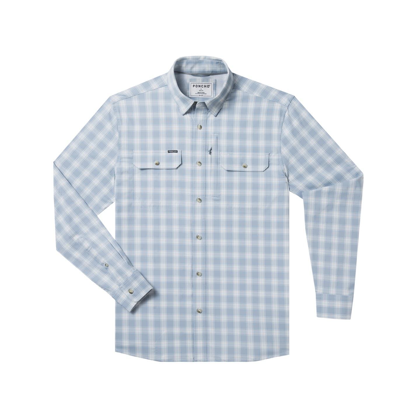 Washed Blue and Grey Plaid